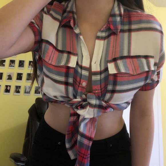 tie-front shirt - Picture 1 of 5